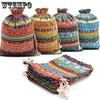 10 шт. Этнический стиль Карман на кулиске Сумка для хранения аксессуаров Кошелек для монет Тканевая сумка Сумка на кулиске