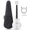 ENYA Nova GO Sonic Smart Electric Guitar Beginner Set Made of Carbon Fiber 10W Speaker Easy Operation with App White Built-in & Multi-Effector