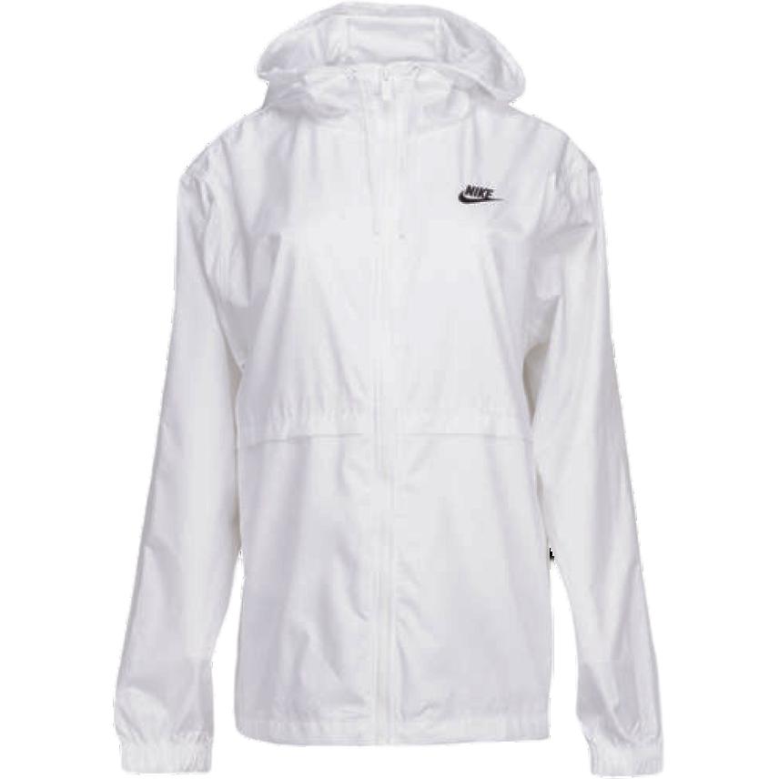Nike Спортивная одежда Essential Repel Однотонная Толстовка на молнии с капюшоном Повседневная Куртка с длинным рукавом Унисекс Верхняя одежда Белая DM6179-100