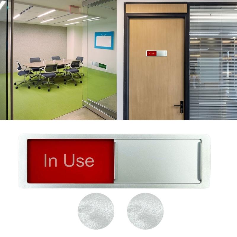 Office Signages Conference Room Display Slidings Door Sign Toilet Hotel Hospital Listing Magnetic Slider Indicators Sign