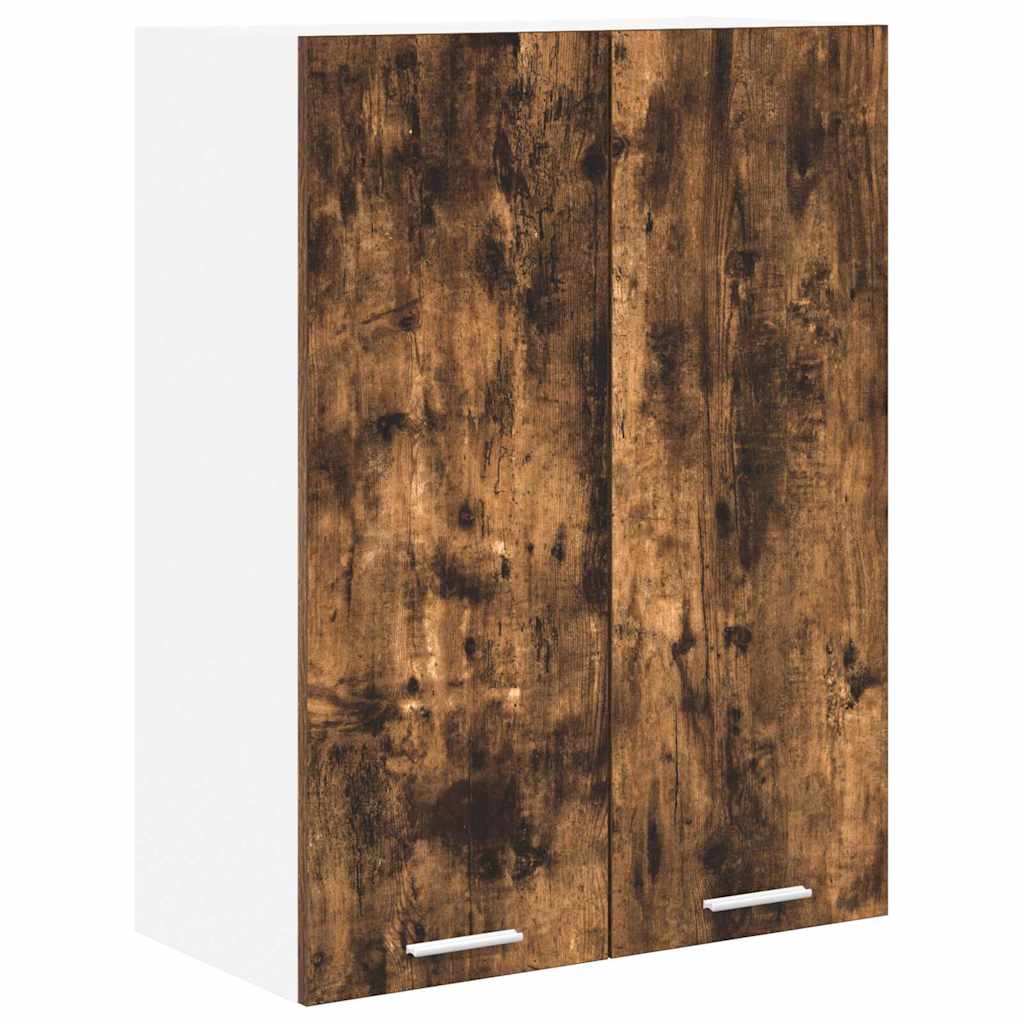 Hanging Cabinet Smoked Oak 60 x 31 x 80 cm Wood Based Material