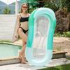 Gradient Color Inflatable Floats Bed PVC Swim Air Mattresses  for Pool Beach Swimming Pool Floats