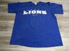 Винтажная футболка Detroit Lions Majestic NFL Y2K Мужская Размер L Короткий рукав С надписью