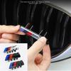 For BMW 3D car stickers front grille badge logo X1 X2 X3 X4 X5 X6 F48 G01 E84 E83 F39 F10 f30G11g07G80G60E60E46Accessories Decor