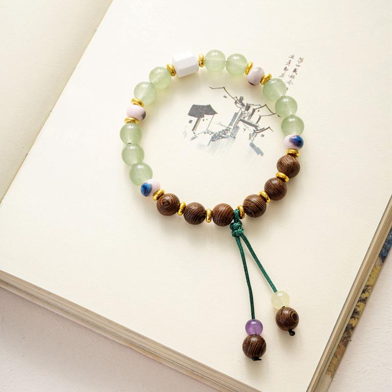 10 мм керамические украшения конфетного цвета полный браслет из бусин эластичный браслет в старинном стиле