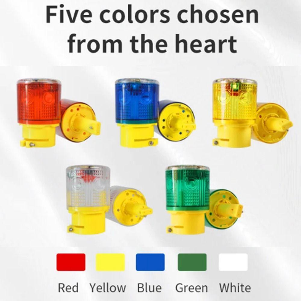 Solar Powered Emergency Warning Light Rain-proof Warning Strobe Light  Road Site