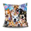 Наволочка для домашнего декора с милыми животными, пляжная забавная собака, наволочка для автомобиля, дивана, домашний декор, наволочка, полиэстеровая подушка
