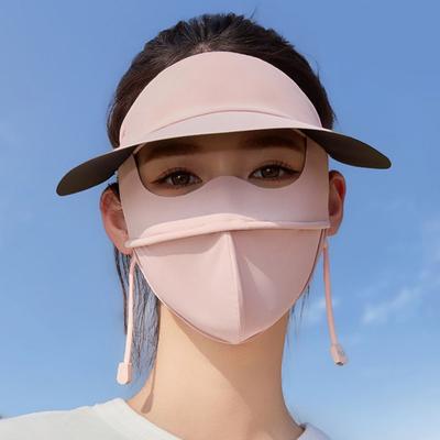 Пылезащитная Солнцезащитная Маска для Лица Защита от УФ-излучения Защитная от УФ-излучения Вуаль Регулируемая Маска из Ледяного Шелка для Пешего Туризма