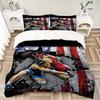 3pcs Anime Wrestling Fight Scene Comforter Set with One Quilt Cover and Two Pillowcases (No Core) - Home Decor, Holiday Gift, Polyester Fabric, Anime