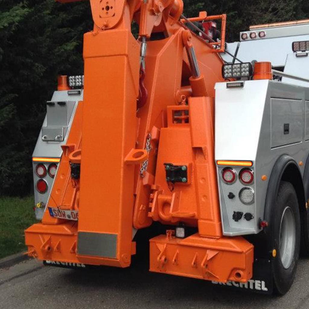 Biqing Светодиодный фонарь для прицепа Стоп-сигнал Задний Водонепроницаемый 12В Задний Стоп-сигнал Указатель поворота Габаритный фонарь Светодиодный Маркерный Стоп-сигнал для Грузовика Каравана Трактора Фонарь,