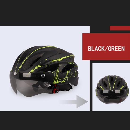 Унисекс шлем для взрослых со сверхлегкими велосипедными очками для занятий спортом на открытом воздухе