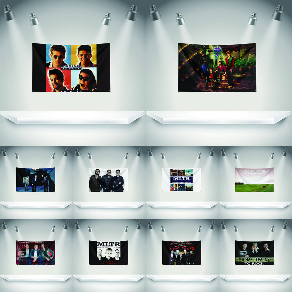 Mmichael Learns To Rock Flag Music Band Banner Hd Printing Tapestry Exhibition Music Band Fans Garage Decor
