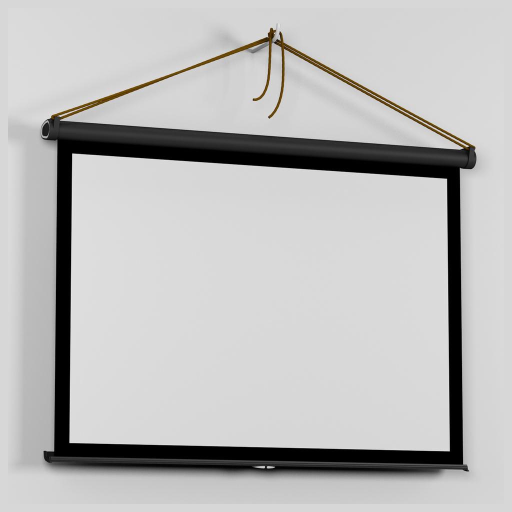 40-inch Portable HD Projector Screen 4:3 Foldable Projection Screen Durable Wall Mounted for