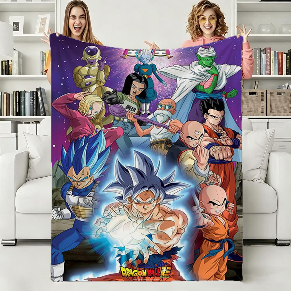 D-Dragon Ball Goku Super Z Мягкое теплое фланелевое одеяло Арт для стены спальни Декор гостиной Кровать Пикник Офис для подарков на день рождения