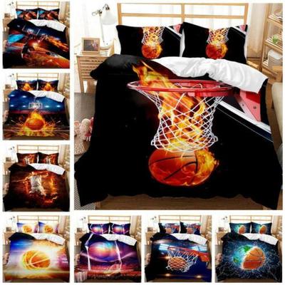 Одеяло для баскетбола AU для мальчиков Doona, пододеяльник, одинарный, двойной, комплект постельного белья размера «king-size»