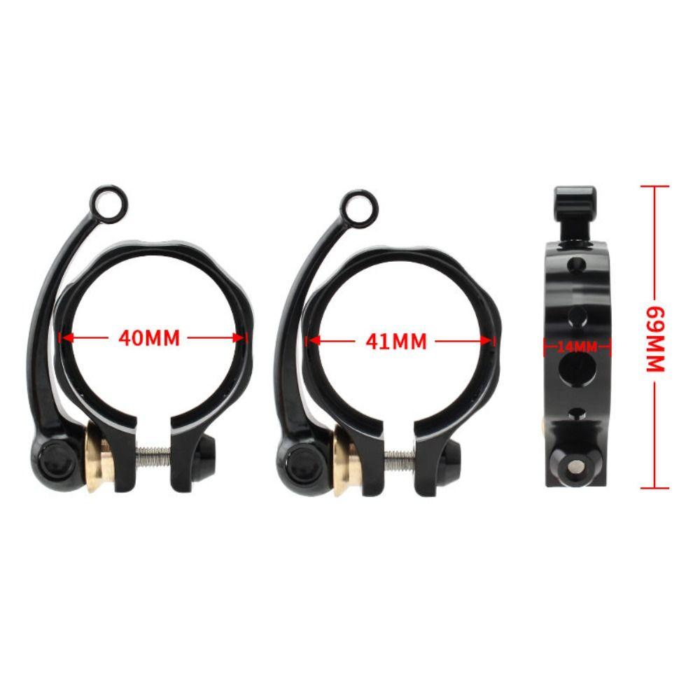 40/41mm Bike Seat Tube Clamp Aluminium Zinc Zinc Alloy Bicycle Saddle Clip Bike Seat Post Clamp MTB