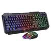 Gaming Keyboard Mouse Combo USB Wired Keybord Gamer Kit Waterproof MultiMedia LED Backlit RGB Keyboard and Mouse Set for PC