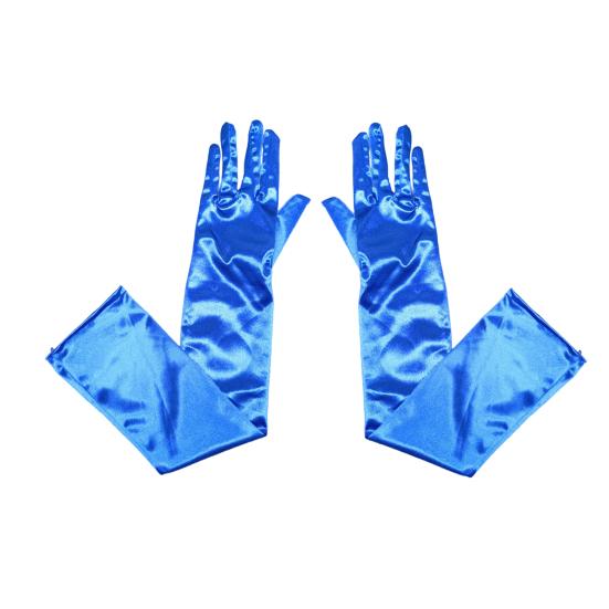 1 пара гладких атласных длинных перчаток, шелковистый материал, маскарадные перчатки, аксессуары для свадебного платья для фотосессии