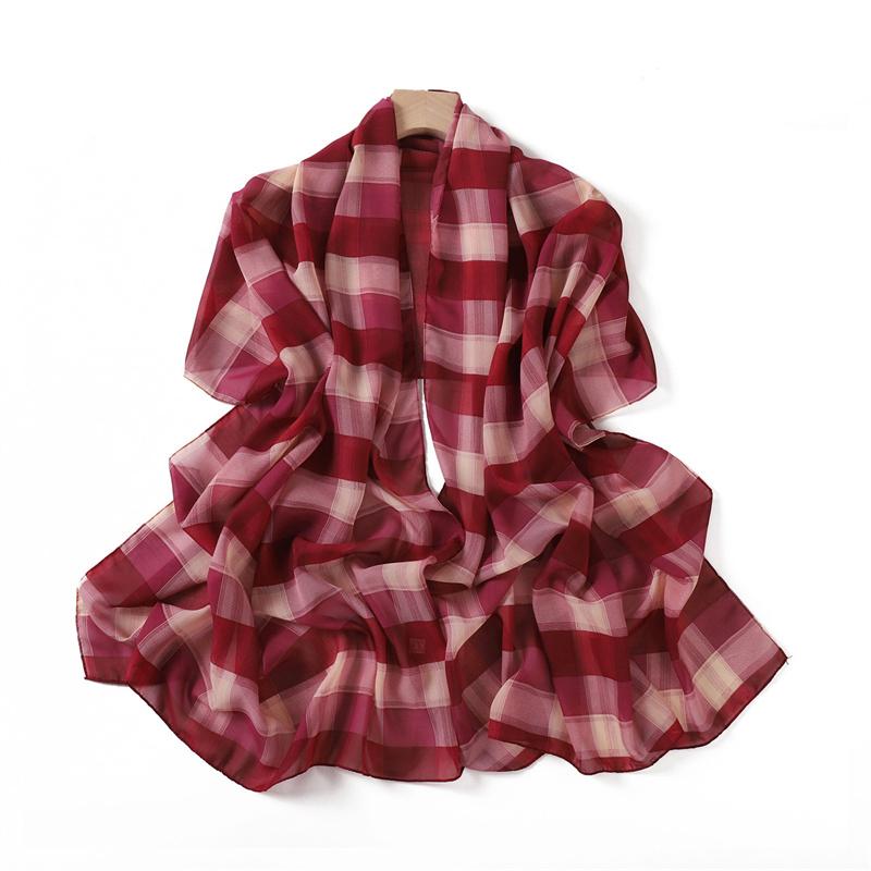 175*70СМ Новый Шарф из Шифона с Длинным Принтом в Клетку, Обернутый Шарф, Мусульманские Женские Хиджабы, Шаль, Рамадан, Женский
