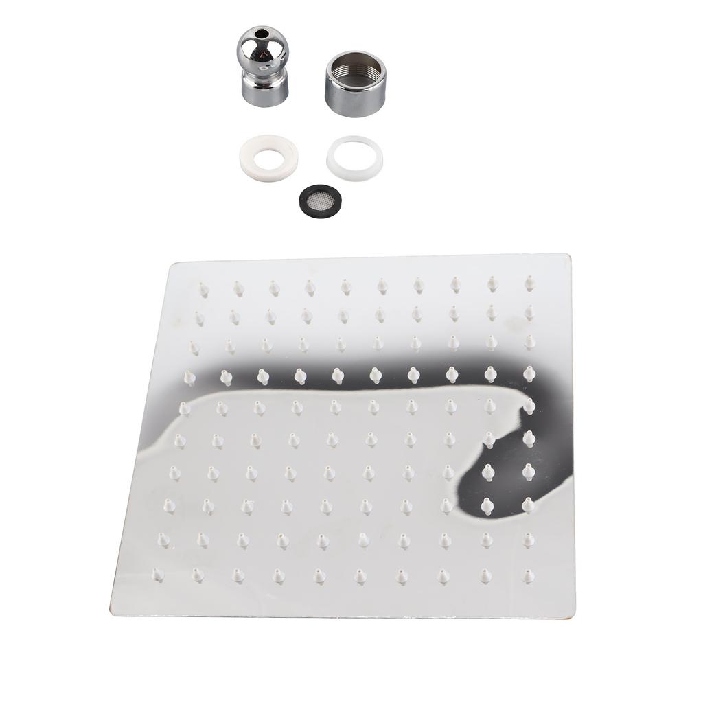 201 Stainless Steel Shower Head 8 Inch High Pressure Rainfall Shower Head for Bathroom