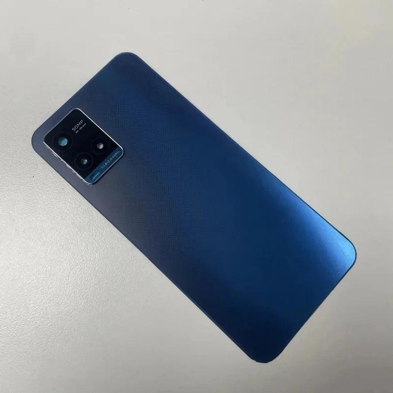Для Vivo Y21s Y21t Y33s Y33t LCD Передняя рамка Крышка аккумулятора Средняя рамка Задний корпус Чехол с объективом камеры Боковые кнопки