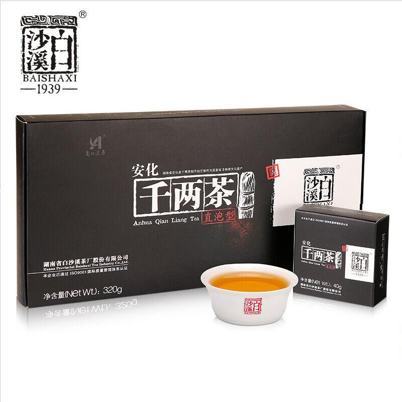 BAISHAXI Qian Liang Cha Hunan Anhua Темный чай 320 г QianLiang Tea Brick Черный чай
