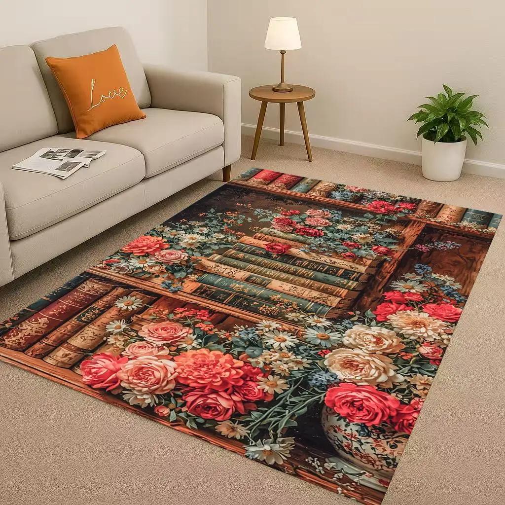 Волшебная Книжная Библиотека Книжная Полка Гостиная Нескользящий Ковер Мягкий Ковер для Спальни Диван Легко Чистить Домашний Дверной Коврик Игровой Коврик Мат