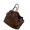 2023 High-End Retro Commuter Tote Bag for Women - Large Capacity, Autumn/Winter Design