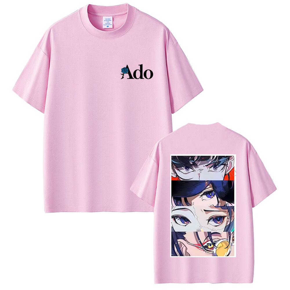 Ado Graphic Tshirt Unisex Women Clothing Fashion Japanese Style Tshirts Unisex Casual Cotton Vintage T Shirts Hip Hop Streetwear