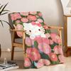 H-Hello Blanket Throw Super Cosy Plush Flower Living Room Sofa Couch Childish SRO Birthday K-Kitty Pink Gifts
