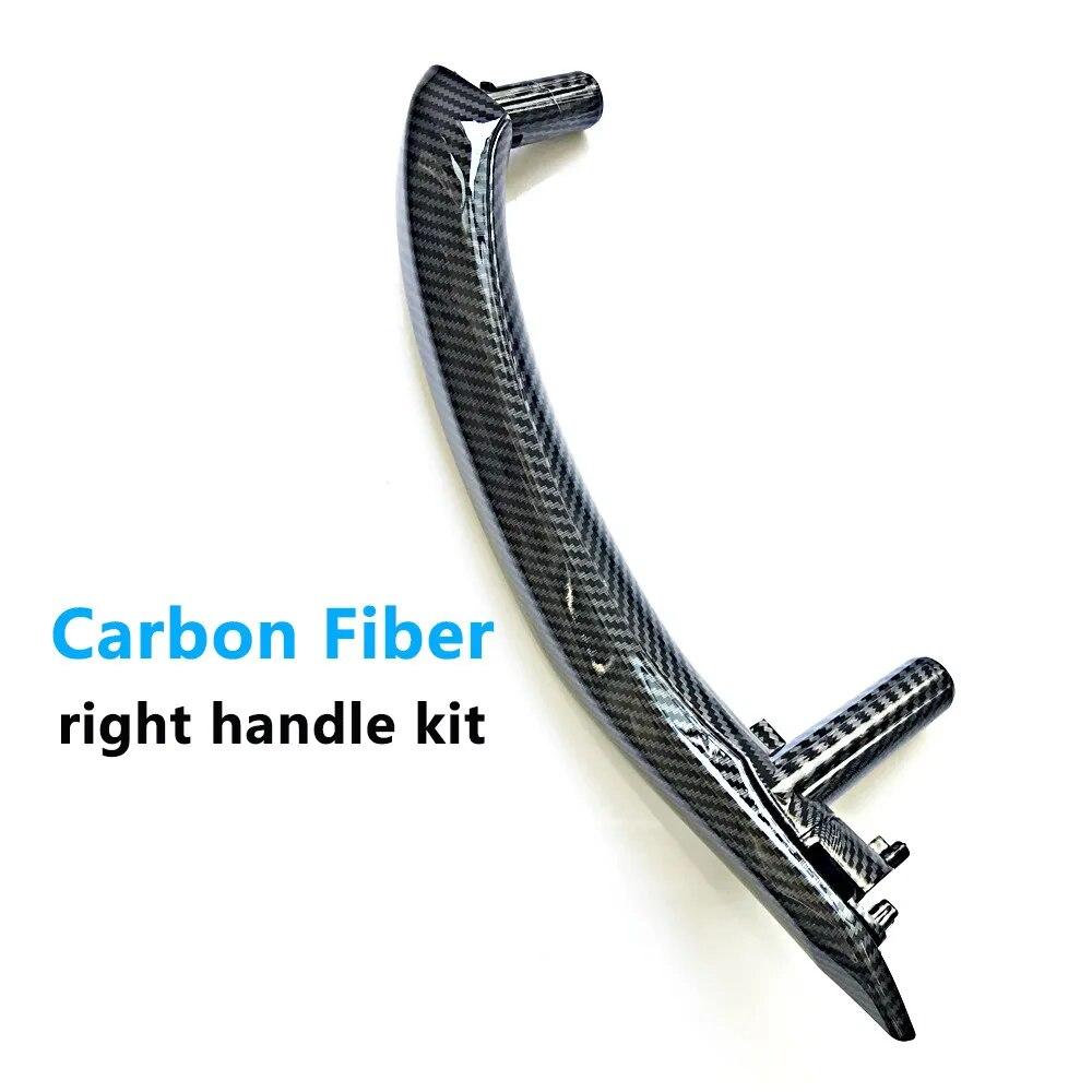 LHD Car Interior Left Right Passenger Door Pull Handle With Outer Leather Cover Trim Replacement For BMW X5 X6 F15 F16 2014-2018