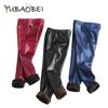 Autumn Winter Kids Warm Trousers Girls Boys Faux PU Leather Pants Slim Girls Leggings
