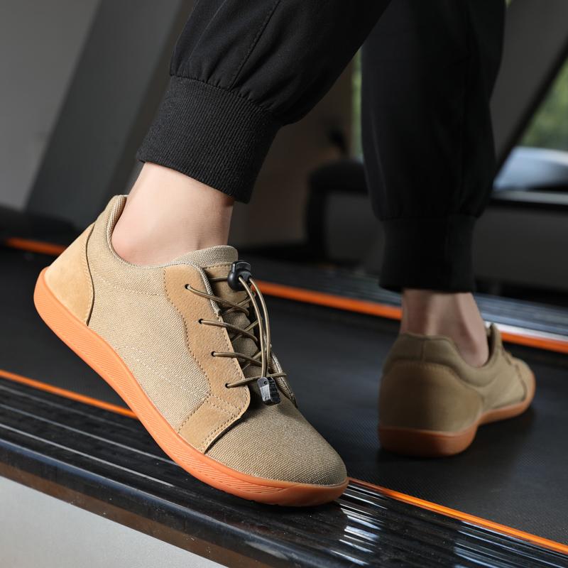 Мужские повседневные туфли на плоской подошве с широкими ладонями для вождения, женские ортопедические туфли, белые туфли для йоги и фитнеса, большой размер