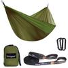 Unigear Hammock 9 Extra Spacious for 350kg Weight Smooth To the Durable and Includes Dedicated Belt and Carabiner and Army Parachute, Colors,