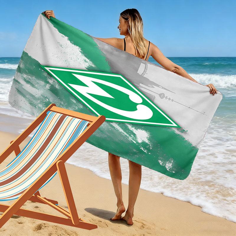 SV Werder Bremen2 Print Beach Towel, Large Soft Quick Dry Towel for Beach Camping Swimming