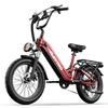 Cleytro XC20 20" Electric Bike, 48V 15.6Ah Battery, Front and Rear Suspension