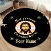 Arabian Identity Custom Name Round Area Rug Carpet Rug For Living Room Bedroom Sofa Playroom Decor Nonslip Floor Mat