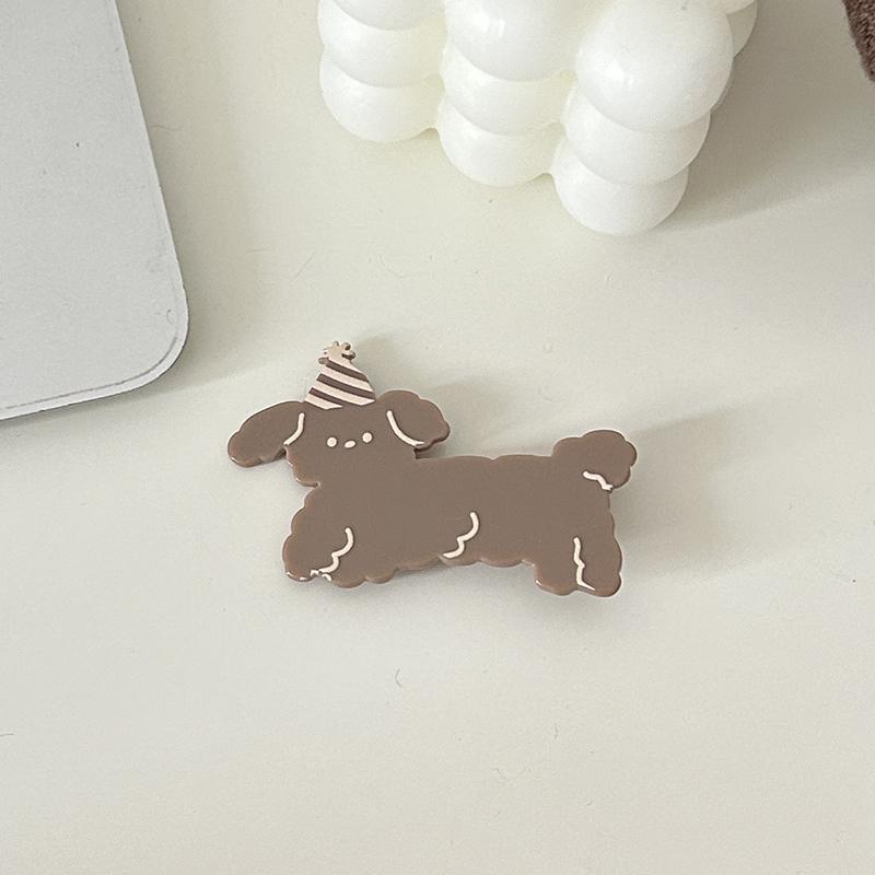 Милая мультяшная собака акриловая заколка для волос для женщин и девочек заколки для волос с животными индивидуальные милые заколки челки заколки аксессуары для волос