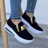 Women's Sneakers Platform Shoes Side Zipper M Printed Female Vulcanized Shoes Lightweight Casual Shoe Plus Size 43 Women Shoes