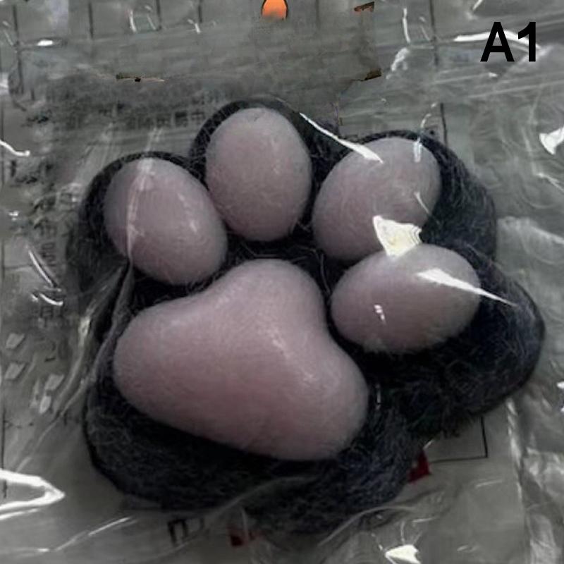 Милые игрушки-лапки для кошек Мягкие расслабляющие игрушки для кошек Щипающие лапки для кошек Забавный подарок Липкая декомпрессионная игрушка Медленно отскакивающая игрушка для кошек