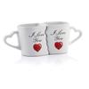 2 Mugs for Couple I Love You Heart Cups That Fit Together