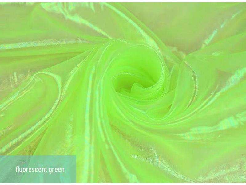 Цветная фантазийная лазерная марлевая ткань для платья принцессы Аиши и костюмов для выступлений