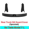 for Tesla Model Y L Juniper 2026 Rear Trunk Sill Guard Protector Cover Door Side Suede TPE Protect Strip YL 2025 Accessories