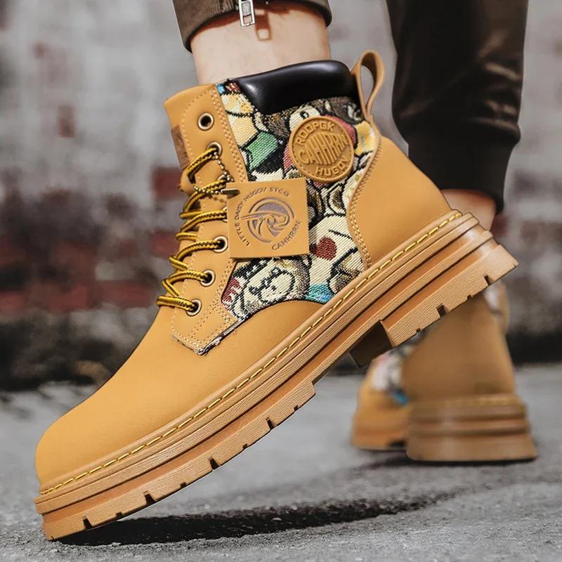 Модные повседневные кроссовки, спортивная и повседневная обувь, повседневная обувь, ботильоны, мотоциклетные ботинки, мужские мокасины, спортивные и повседневные рабочие ботинки для мужчин