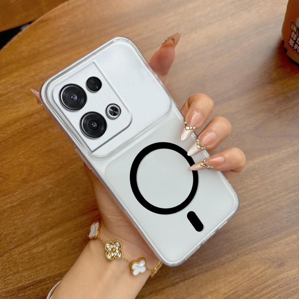 Чехол для OPPO Reno8 Pro 5G, Reno8 5G, Матовый чехол против отпечатков пальцев, Большое окно для камеры, Прозрачная окантовка