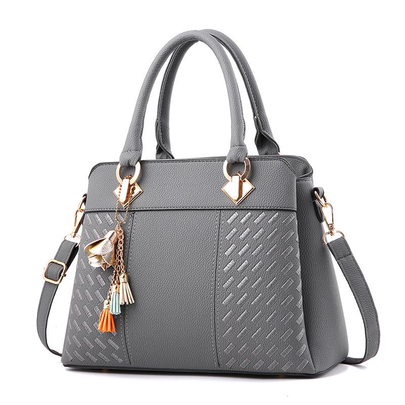 Женские кожаные сумки с кисточками Tote Top-handle Вышитая сумка через плечо