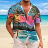 Men's Hawaiian Floral Shirts  Button Down Tropical Holiday Beach Shirts