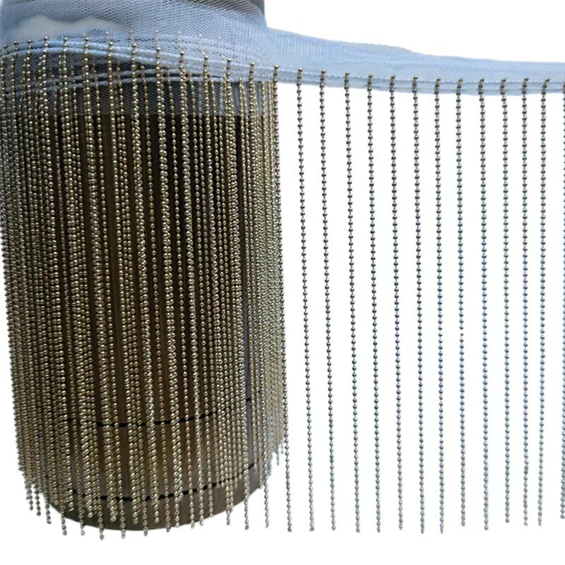 90 см Цепочка с бусинами Бахрома Сверкающая бахрома с кисточками Кружевные украшения для светильников Абажура DIY Декор Ширина 15 см