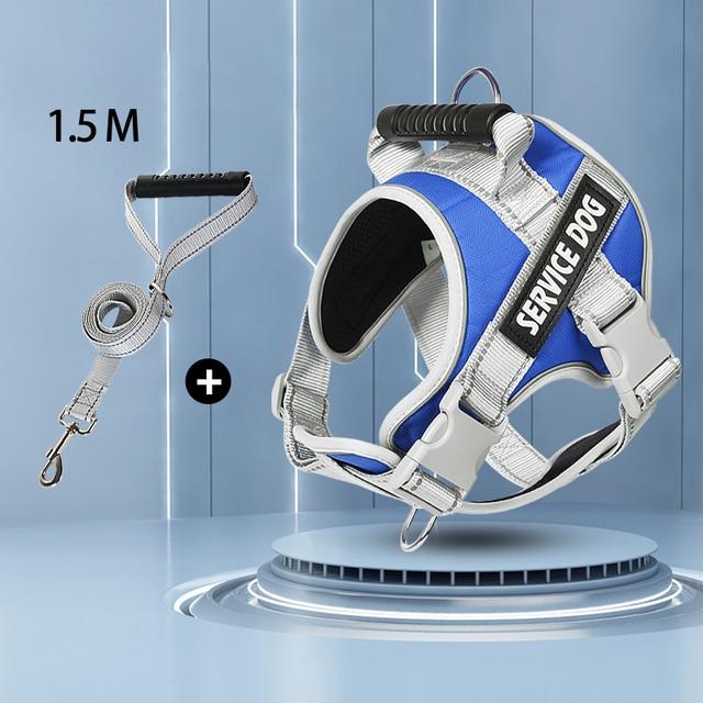 Шлейка для собак, жилет для лабрадора-ретривера, нагрудная одежда, веревка для средней и большой собаки, светоотражающая регулируемая одежда для прогулок на открытом воздухе, товары для домашних животных