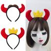 Adjustable Halloween Horn Headband For Costume Parties Soft Lightweight Hair Accessory Kids Adults Holiday Celebration